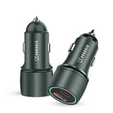 45W Fast Charging Urbonix Car Charger with PD and QC Ports for Enhanced Compatibility